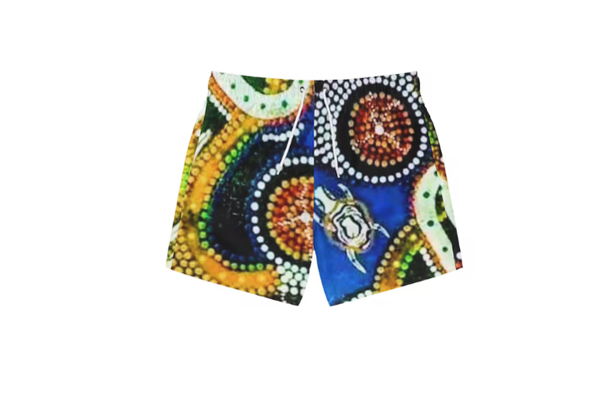 Vibrant Swim Trunks, Artistic Swimwear, Beach Shorts, Summer Essential, Pool Party Gear, Vacation Must-Have