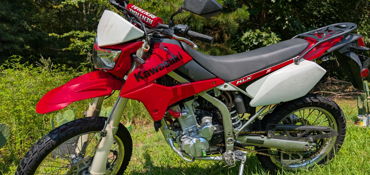 2009 KAWASAKI KLX250T9F KLX250S motorcycle for rent near Durham, NC