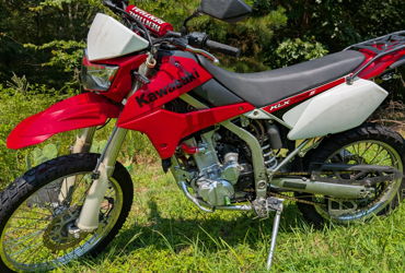 2009 KAWASAKI KLX250T9F KLX250S motorcycle for rent near Durham, NC