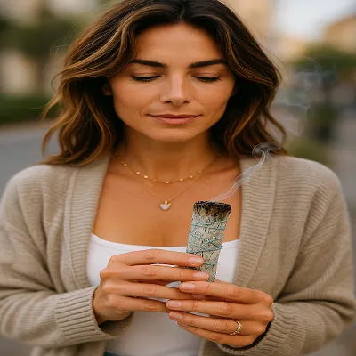 White Sage Approx 14-15cm