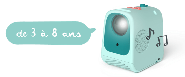 Tikino un projecteur conçu pour les enfants de 3 à 8 ans