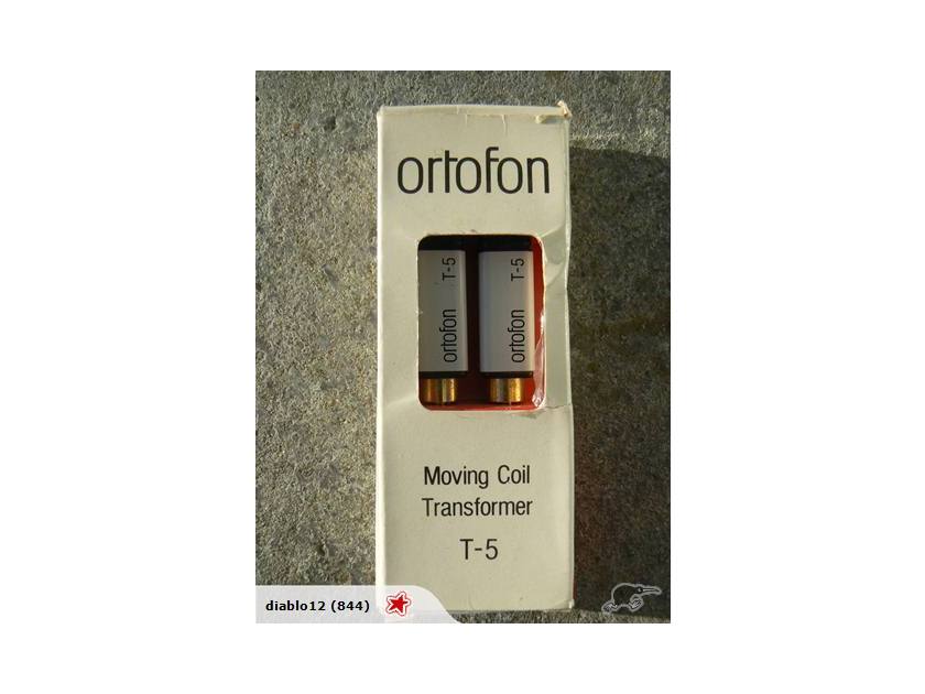 ORTOFON T-5 STEP UP TRANSFORMERS -   FOR A MOVING COIL CARTRIDGE - STILL IN ORIGIONAL BOX - FREE WORLD WIDE AIRMAIL SHIPPING