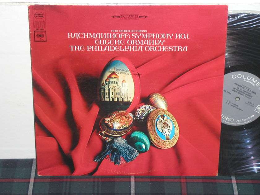 Ormandy/TPO - Rachmaninoff No.1 Columbia <360> labels from 60's