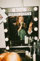 Karla Spectic Purematcha at Australian Fashion Week Make Up Back stage