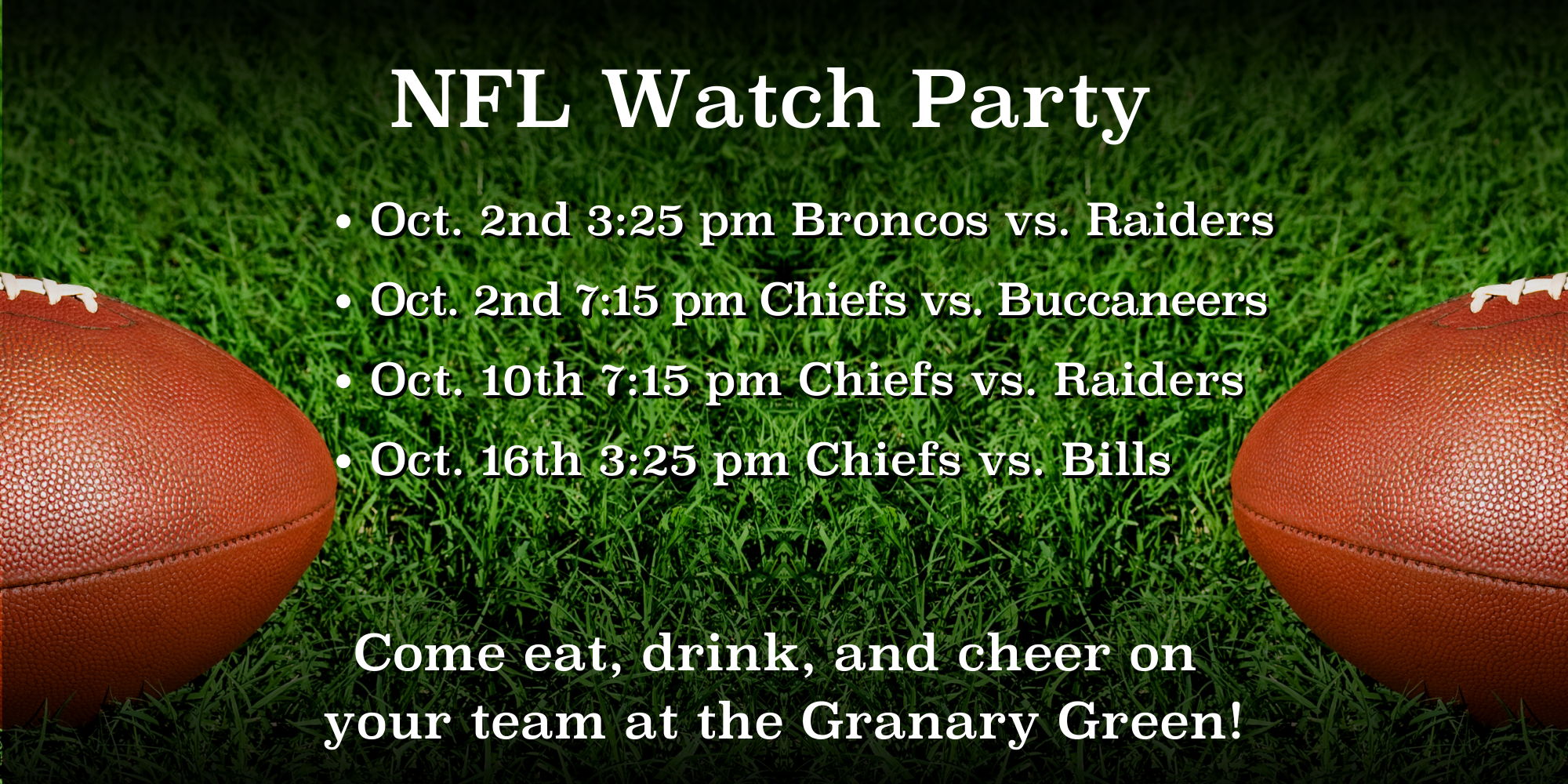 NFL Watch Party (Chiefs vs. Bills) promotional image