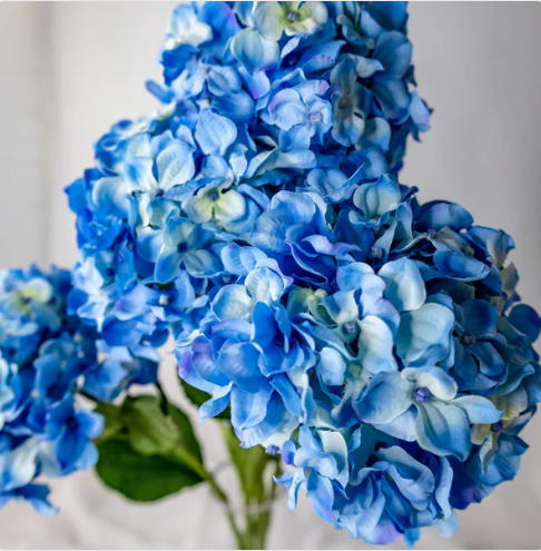 Blue Hydrangea Soft Touch - Realistic Artificial Flowers - Image 2