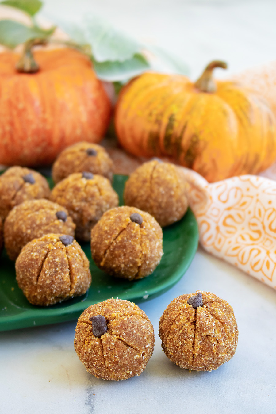 No-Bake Pumpkin Protein Bites