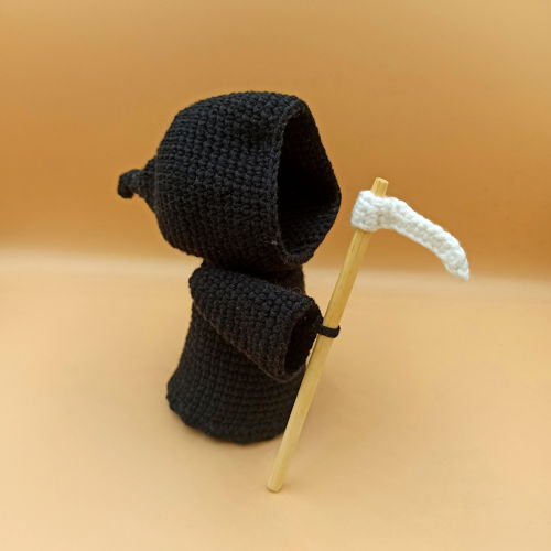 GRIM REAPER amigurumi speelgoedpatroon PDF - Gothic Crochet Halloween Amigurumi Jack Skellington Patroon Halloween Pop Horror Haak Schedel