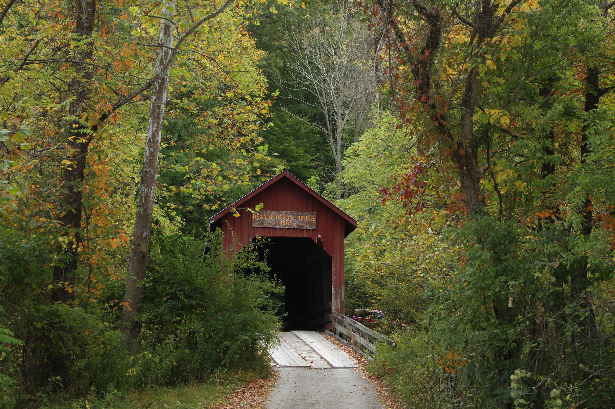 Bean Blossum Covered Bridge