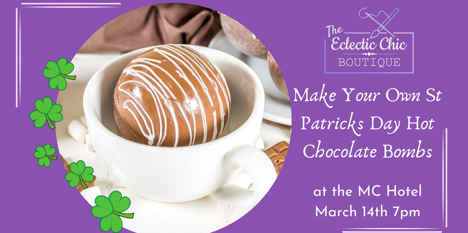 Make Your Own St Patricks Day Hot Chocolate Bombs promotional image