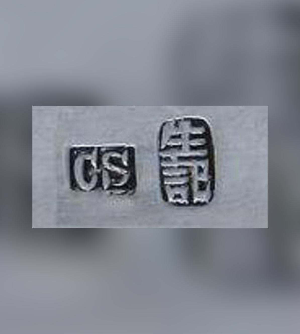 Cumshing Canton Chinese Export Silver Mark hallmark, Cumshing CS