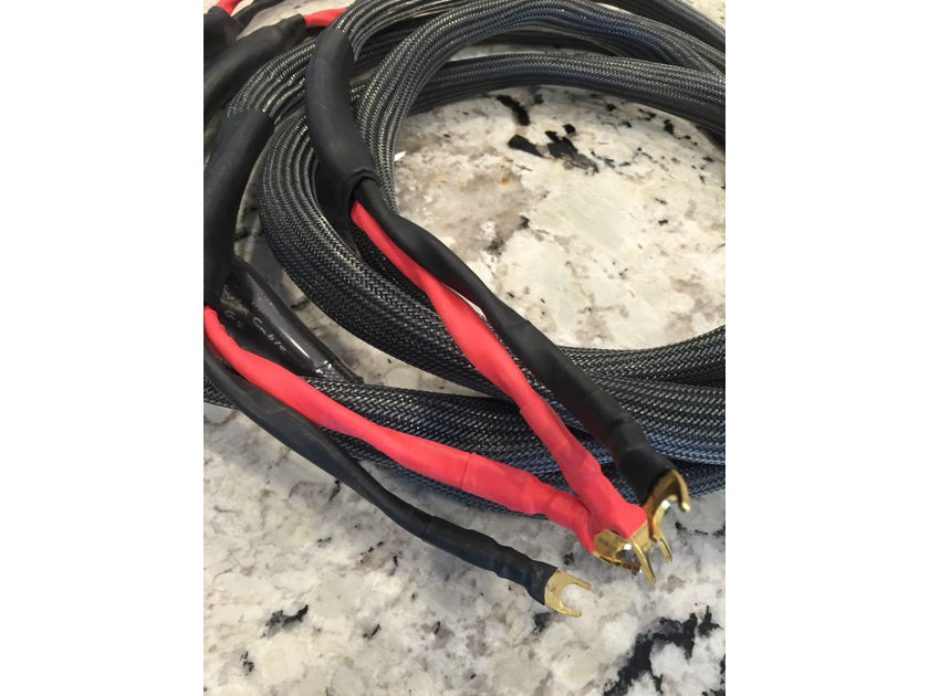 Kaplan Cables GS speaker cables, spades. 9 feet tip to tip