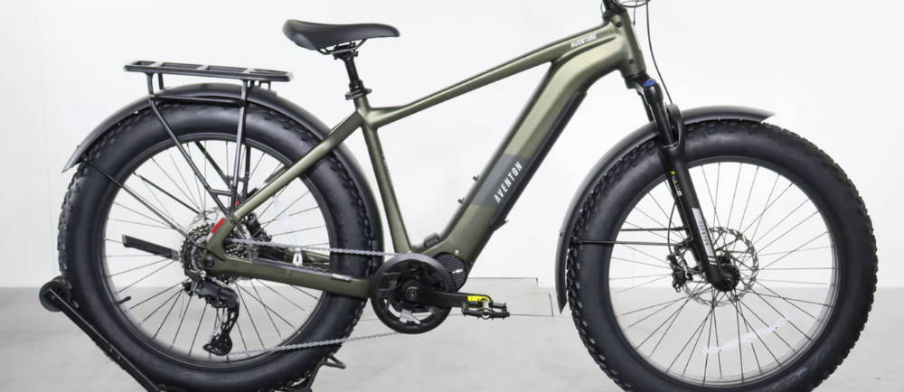 an Aventon Aventure M fat tire electric bike