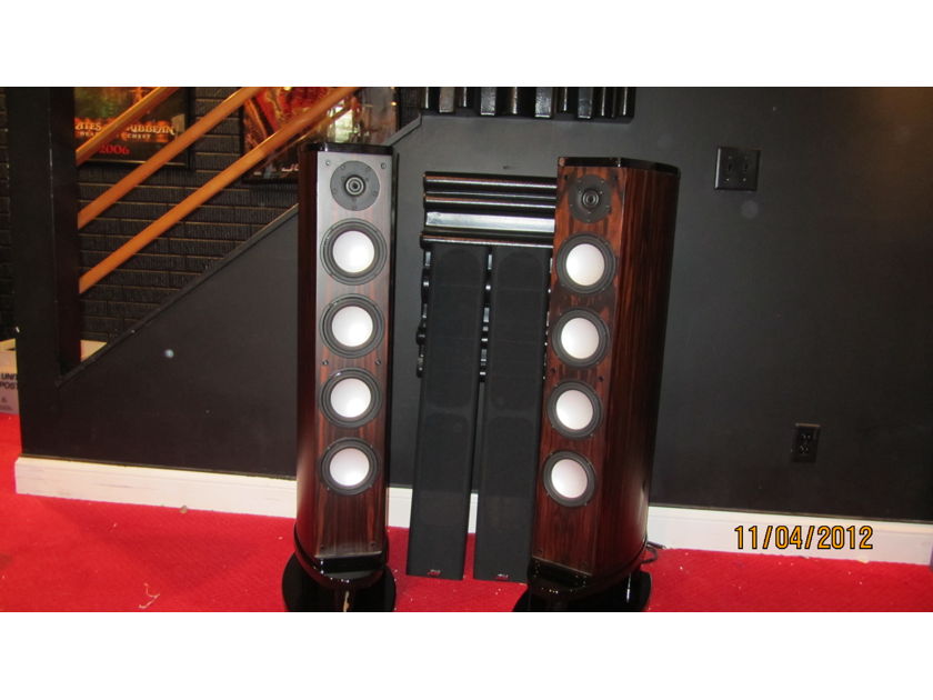 Onix Rocket RS 750 Signature Ebony Speakers (Pair) with Risers