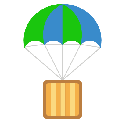 vector graphic of hot air balloon