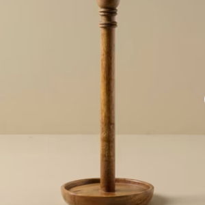 Antiqued Wood Paper Towel Holder