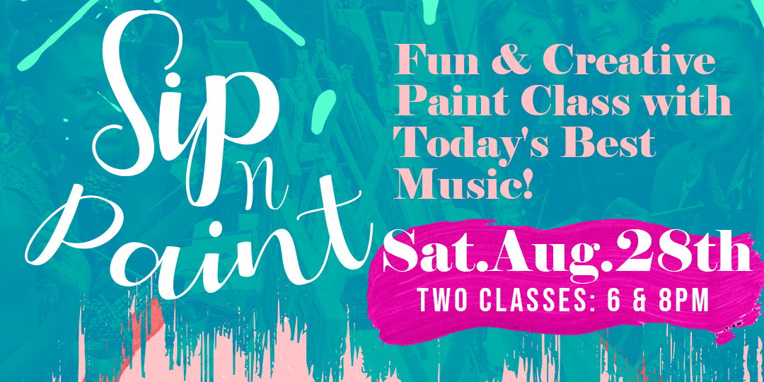 Sip n Paint -  Fun and Creative Happy Hour! 8.28 promotional image