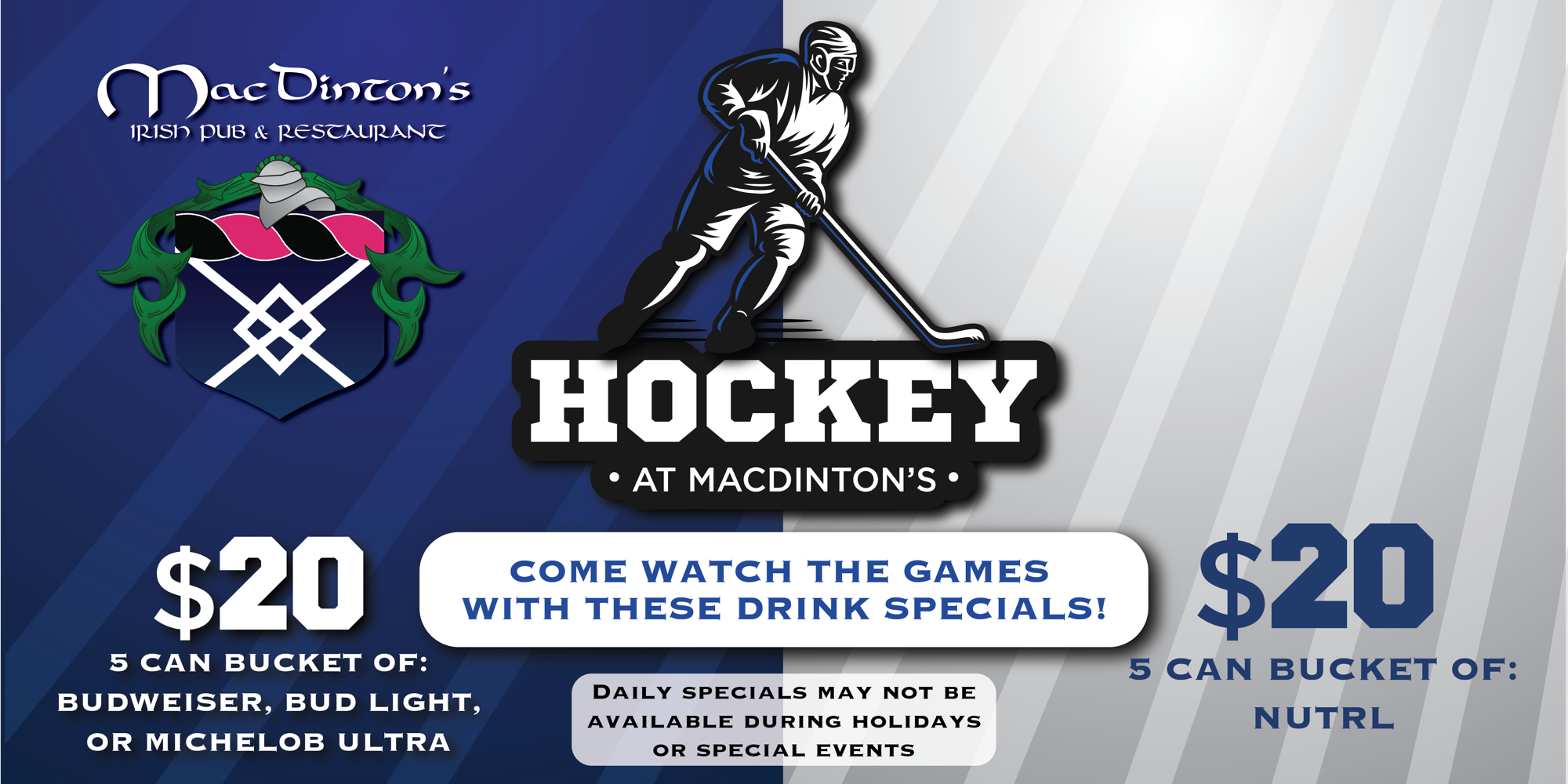 Hockey at MacDinton’s! promotional image