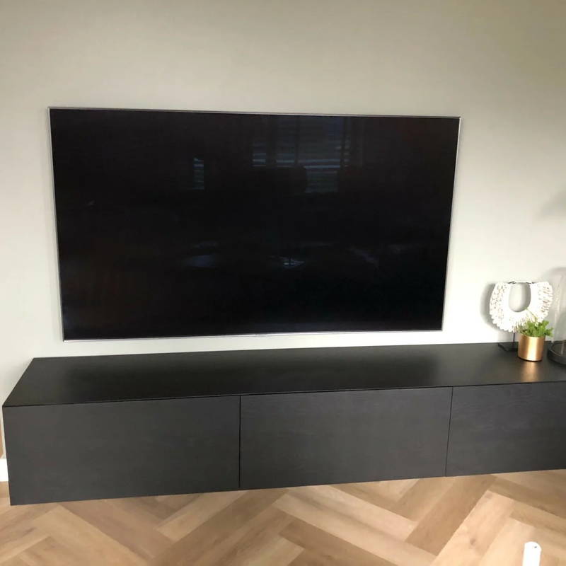 TV-meubels op maat, klantproject Houtenmeubelshop