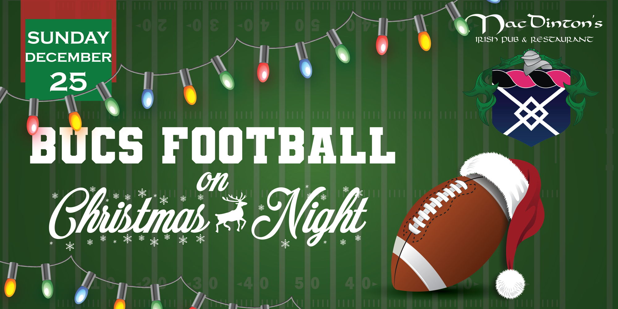 Bucs Football on Christmas Night!  promotional image