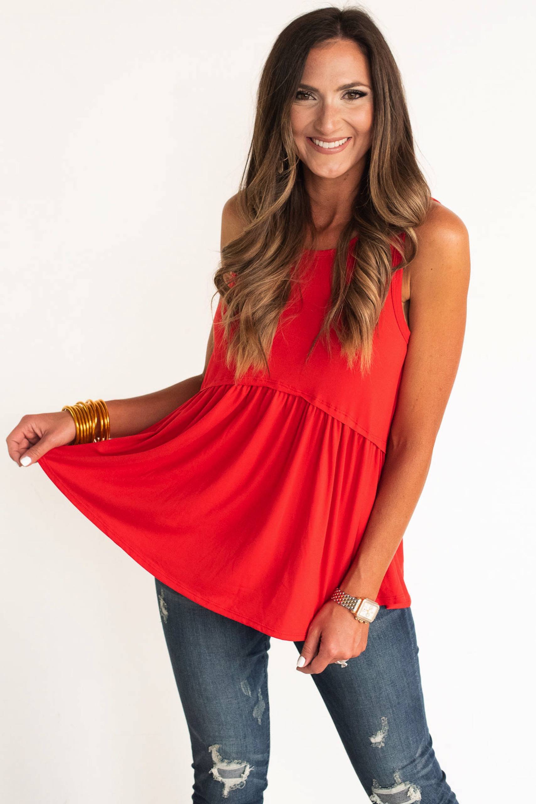shop-style-your-senses-red-ruffle-bottom-tank