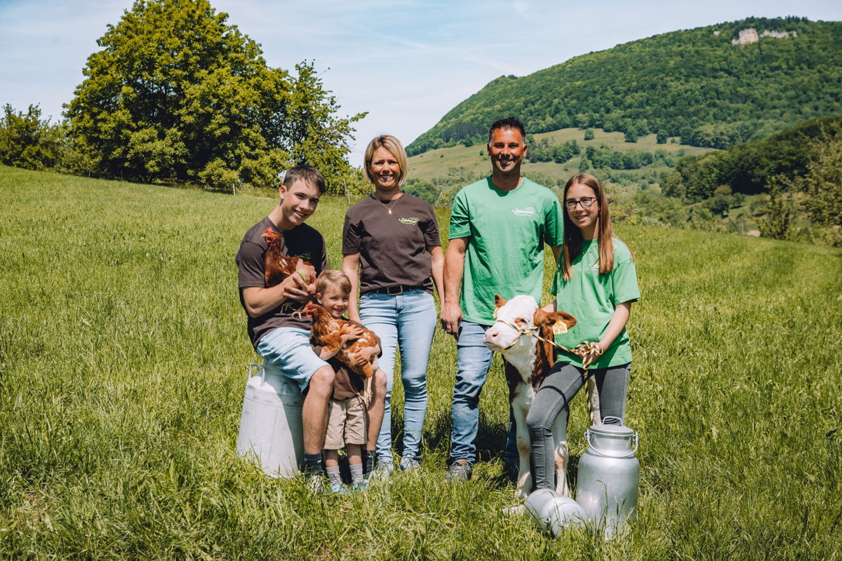 Familie Kuch vor Gelber Fels