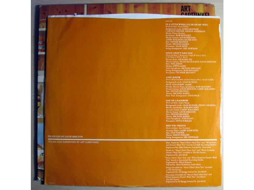 Art Garfunkel - Fate For Breakfast - 1979 PROMOTIONAL COPY Columbia JC 35780