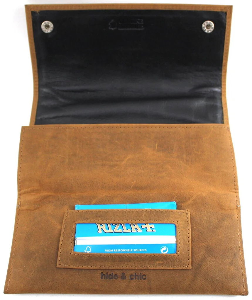 Tobacco Pouch Full Grain Leather. Style: 12048 Hide & Chic - Image 2