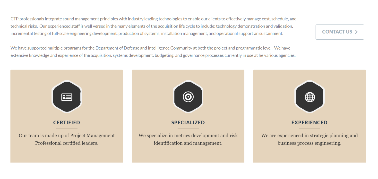 Columbia Technology Partners product / service