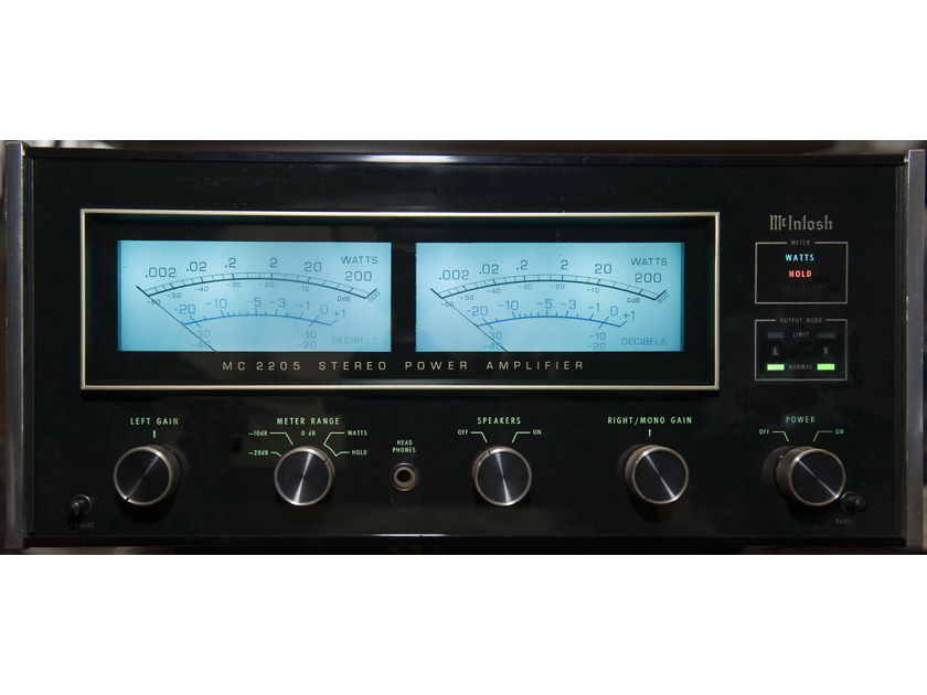 McIntosh Mc-2205  AMPLIFIER-ALL ORIGINAL AND ONE OF THE FINER