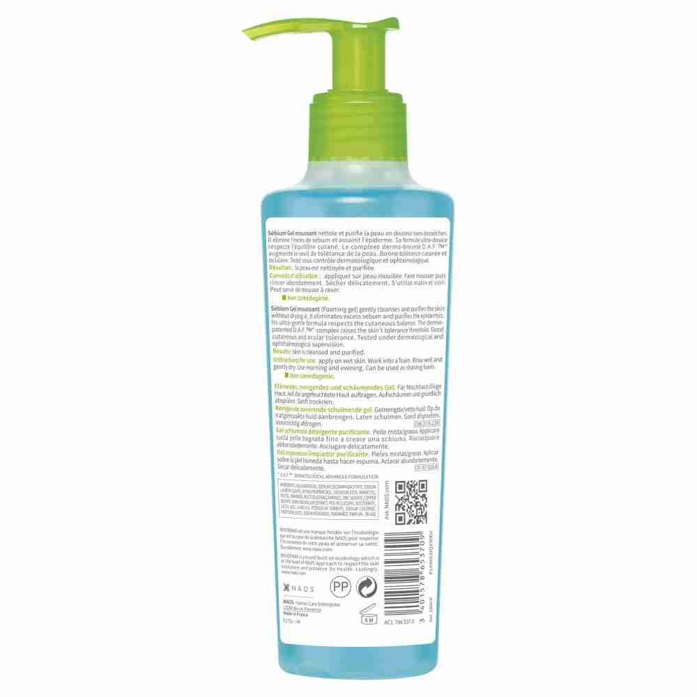 Bioderma Sébium Gel Moussant Purifying Foaming Gel Cleanser - 200ml - Image 3