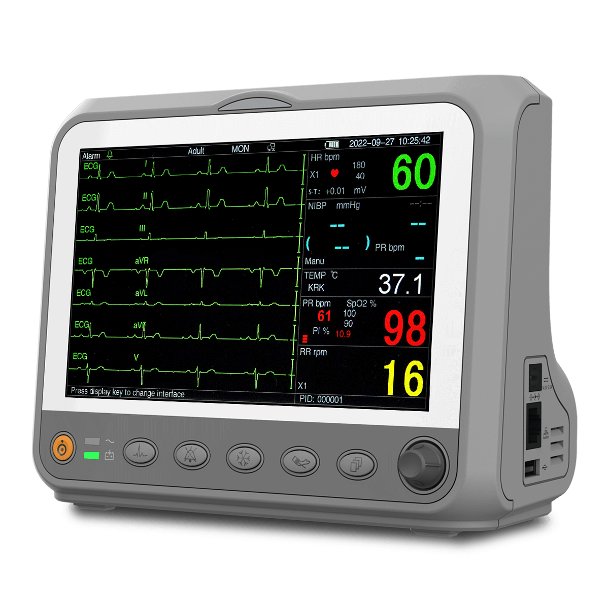 monitor de paciente de 7 pulgadas