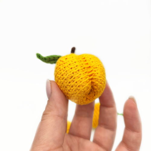 ABRIKOOS haakpatroon PDF - Amigurumi patroon Gemakkelijk haakpatroon Gehaakte sleutelhanger Gehaakt voedsel Fruitpatroon Gehaakte Amigurumi