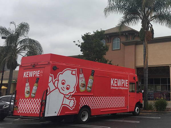 Kewpie truck parking at Safeway