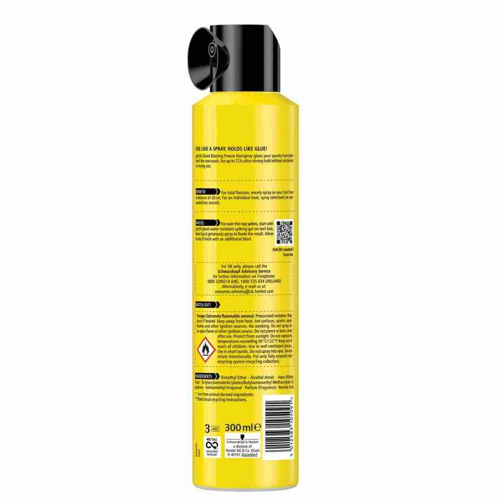 Schwarzkopf Got2B Glued Blasting Freeze Spray 300Ml - Image 3