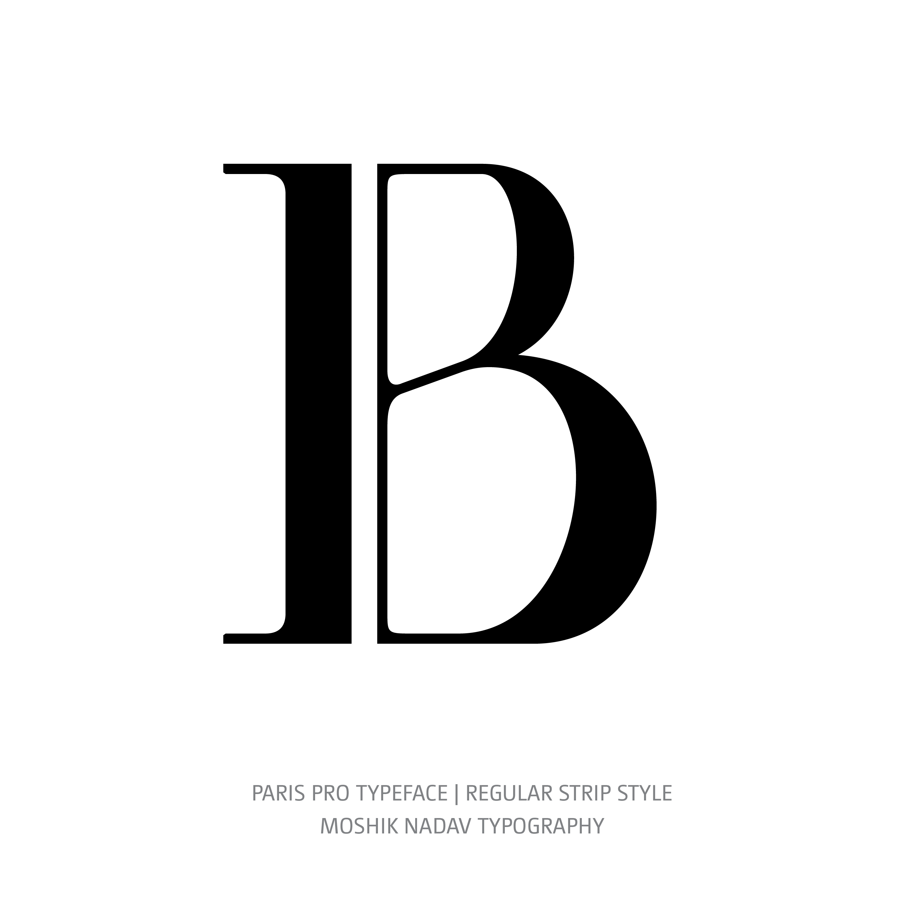 Paris Pro Typeface Regular Strip B