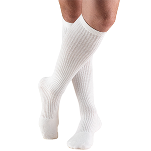 Knee High Casual Cushion Foot Socks in White