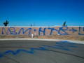 removing graffiti from sound wall