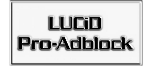 LUCiD Pro-Adblock - включите блокировку рекламы на сайтах!