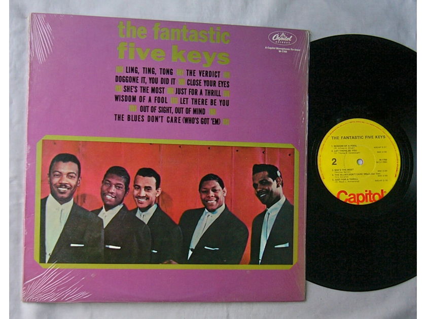 THE FIVE KEYS LP--THE FANTASTIC - FIVE KEYS--superb doo-wop soul album on Capitol Records