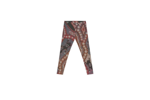 Bohemian Art Print Leggings, Women's Yoga Pants