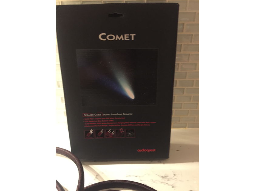 audioquest Comet . 7.2dbs biwire , 7ft signature spade Comet