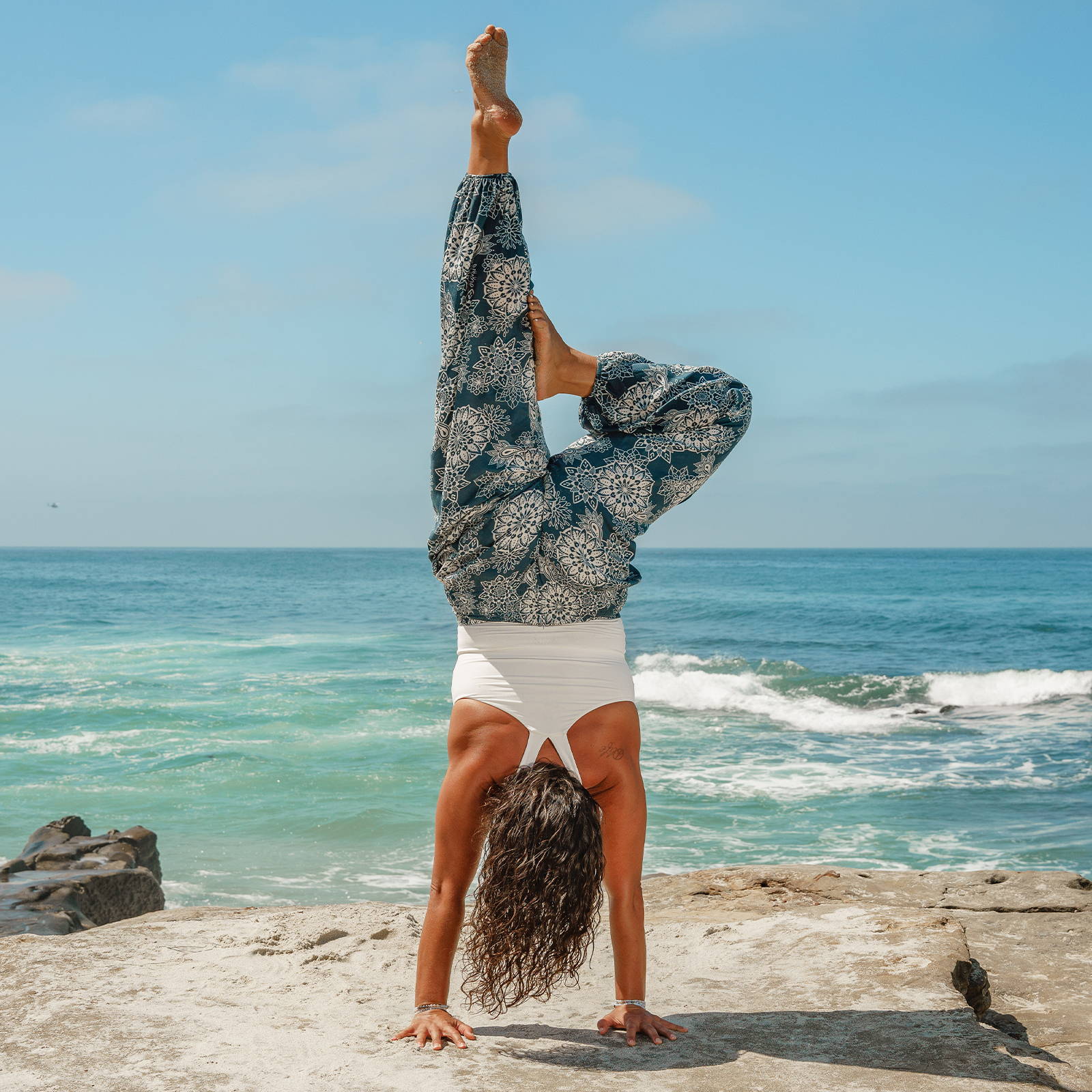 Woman Doing Handstand Yoga Pose