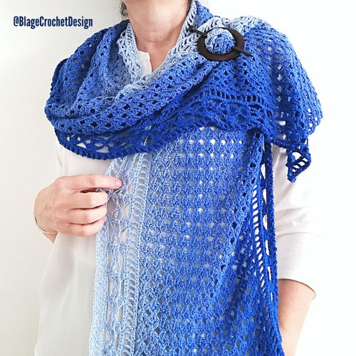 Romantische kanten sjaal "Le Dramont" stole