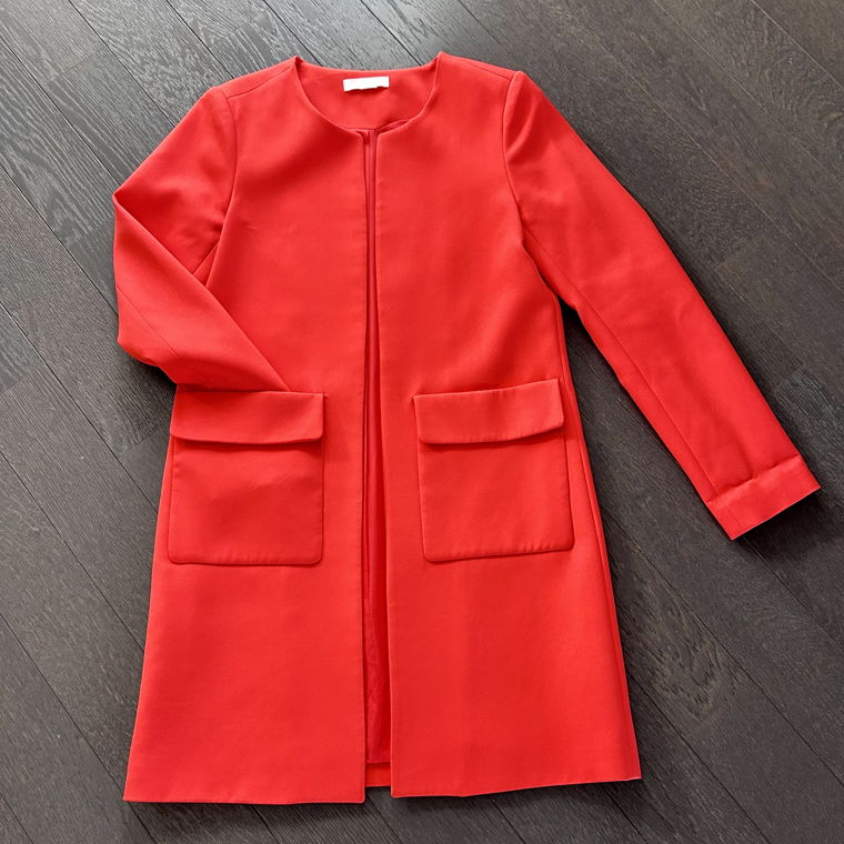 Mantel von H&M Gr 34 Farbe Dior-Rot / Coralle