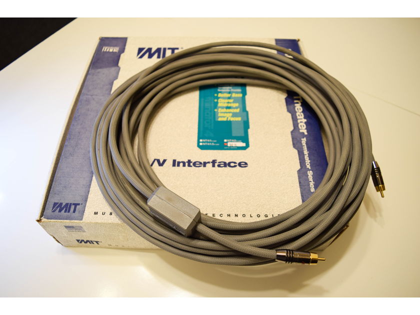 MIT CABLES - TERMINATOR 2 - INTERCONNECT CABLES 50 FEET PAIR / RCA - **NEW OLD STOCK**