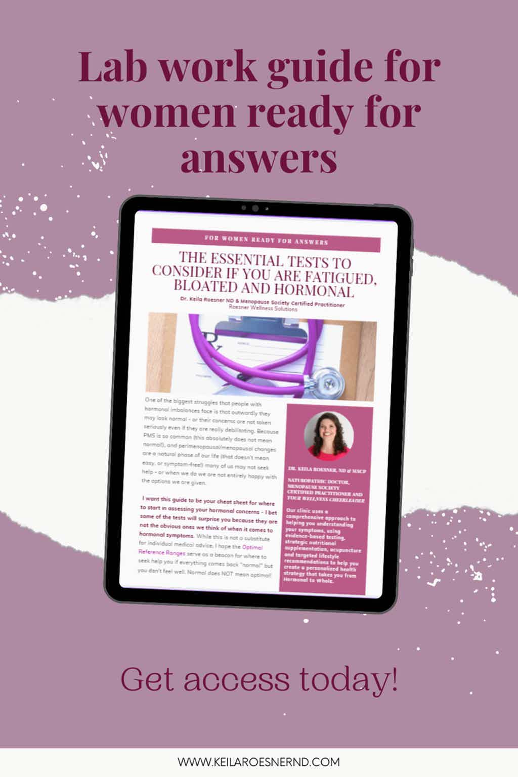 The Essential Tests to Consider if You Are Fatigued, Bloated and Hormonal