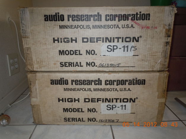 AUDIO RESEARCH  SP-11MKII $2850