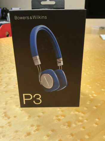 BOWERS & WILKINS P3 HEADPHONES-BLUE OVER THE EAR HEADPH...