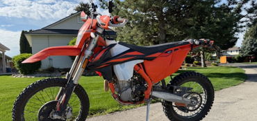 2019 KTM 500 EXC-F motorcycle for rent near Meridian, ID
